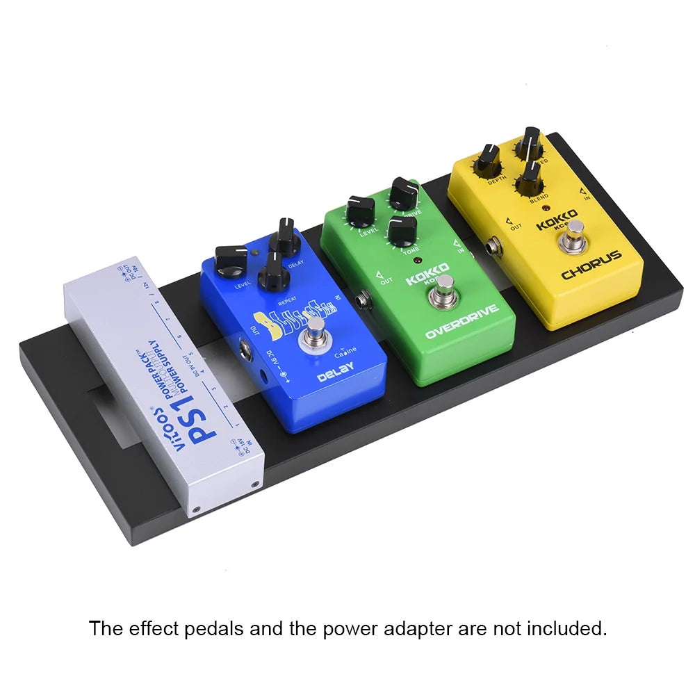 Mini Aluminum Alloy Guitar Pedal Board with Carrying Bag M99472