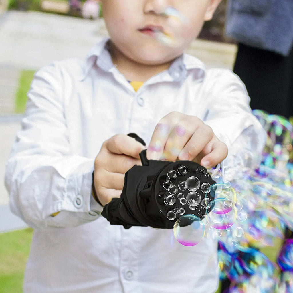 Gatling Bubble Machine 8-Holes Bubble Maker Bubble Gun Toys for Kid, 1 pc S612