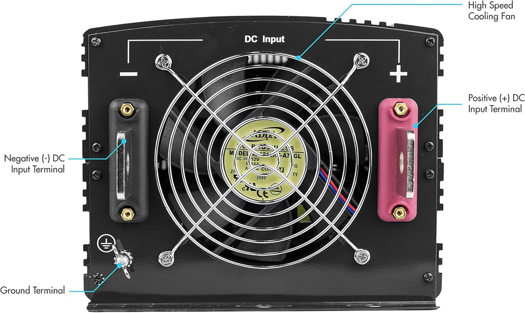 8000 Watt 12V Power Inverter with Remote Control U77523
