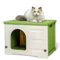 Green Plastic Cat House N92109