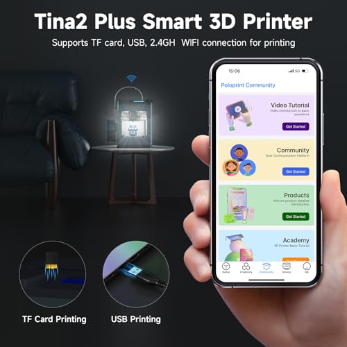 Fully Assembled Auto Leveling FDM Mini 3D Printer with Removable Magnetic Platform V735