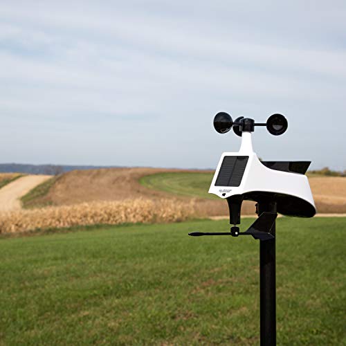 Professional Smart Wi-Fi Weather Station with Remote Monitoring, Wind and Rain Gauges, Temperature and Humidity Sensors J298956