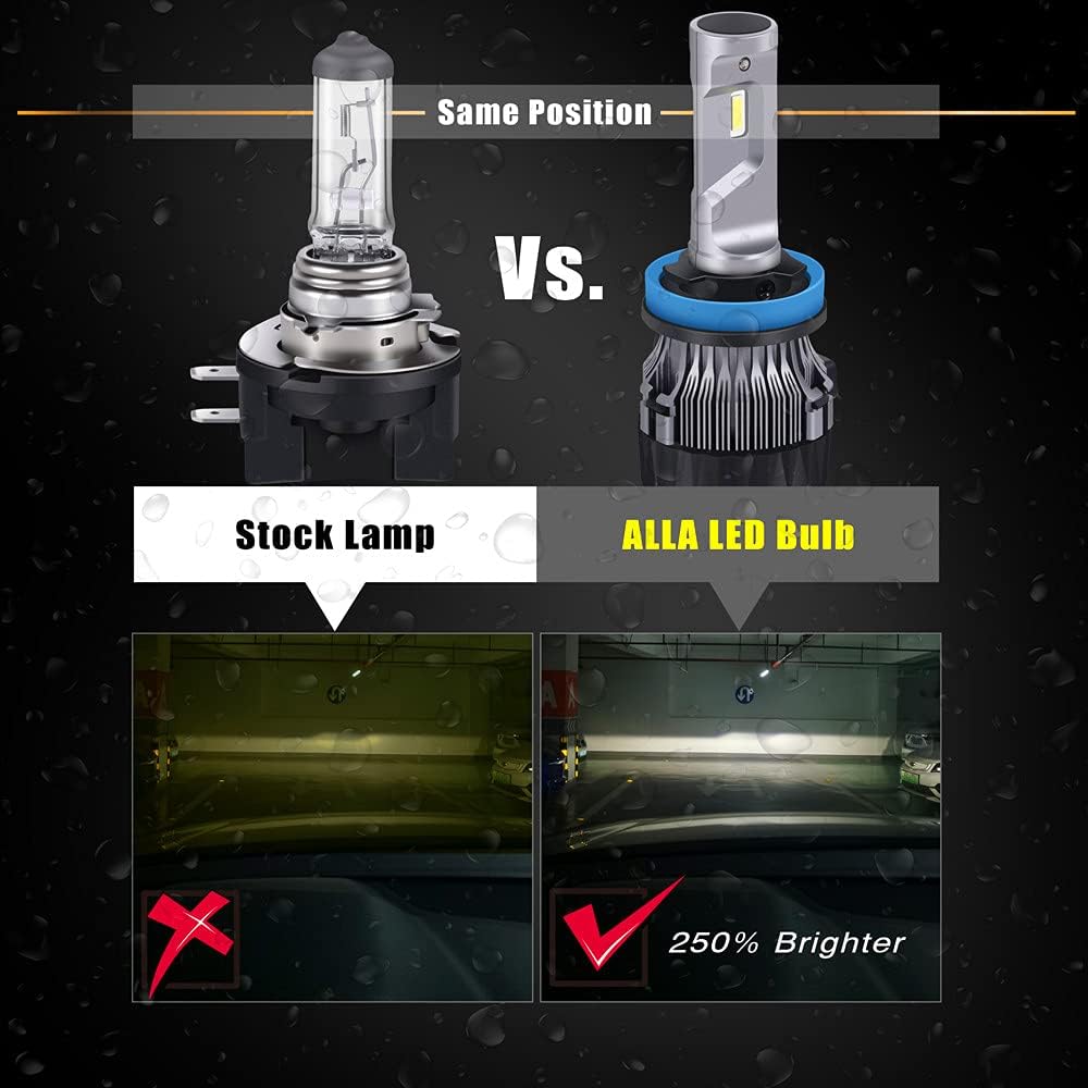 6000K Xenon White LED Bulbs Conversion Kit Pack of 2 X748