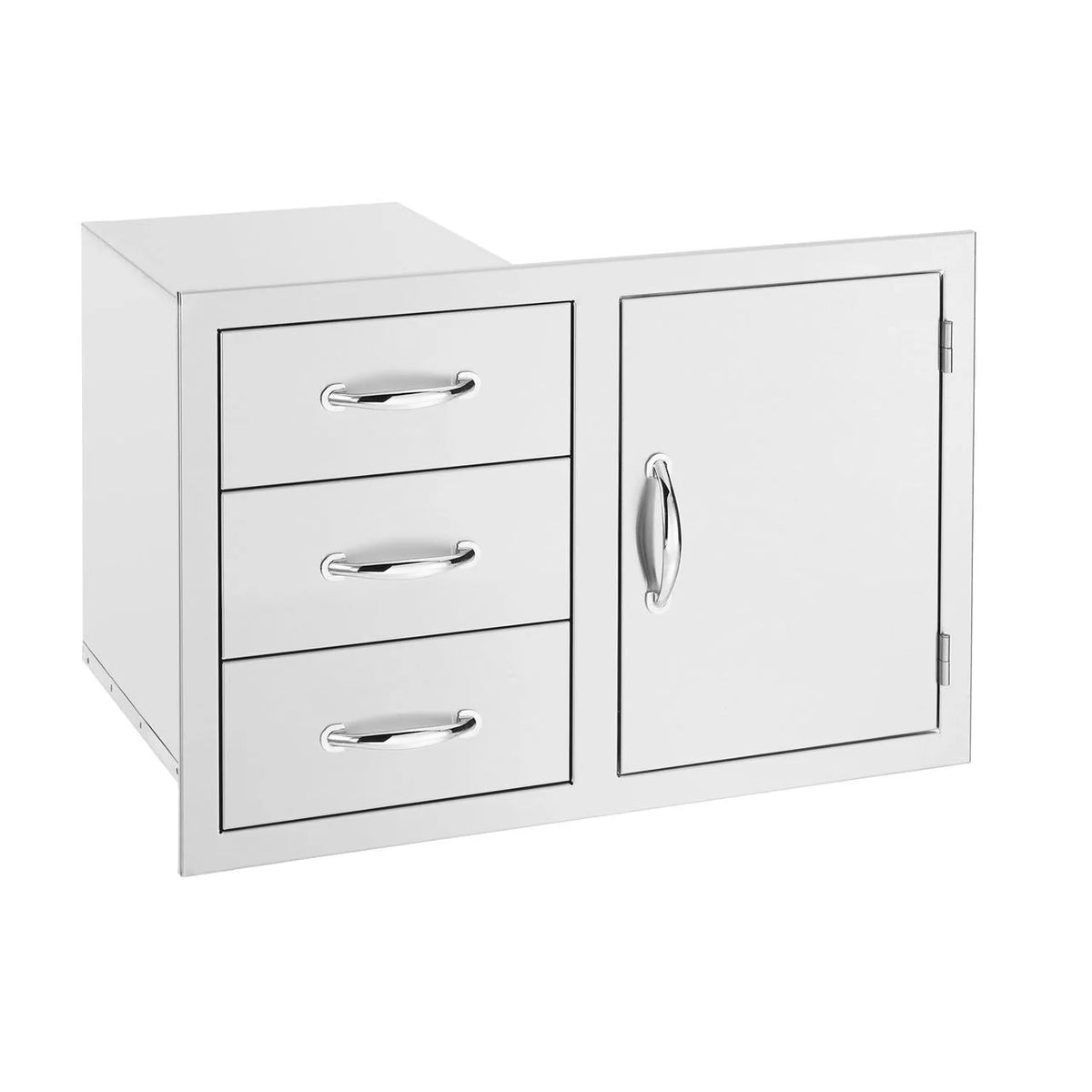 33-Inch Stainless Steel Flush Mount Access Door & Triple Drawer Combo R359