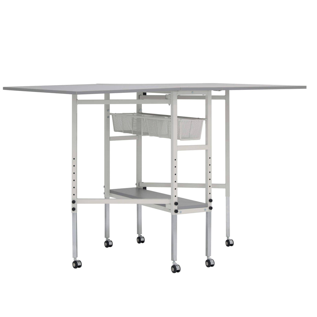 Adjustable Folding Craft Table with Metal Drawers Z8154