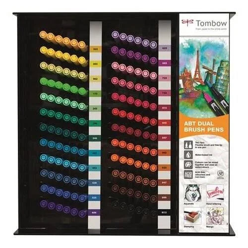 144 Pcs Dual Brush Pen Display H260805