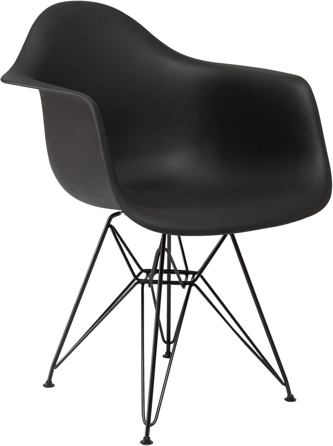 Black Arm Shell Chair K58348