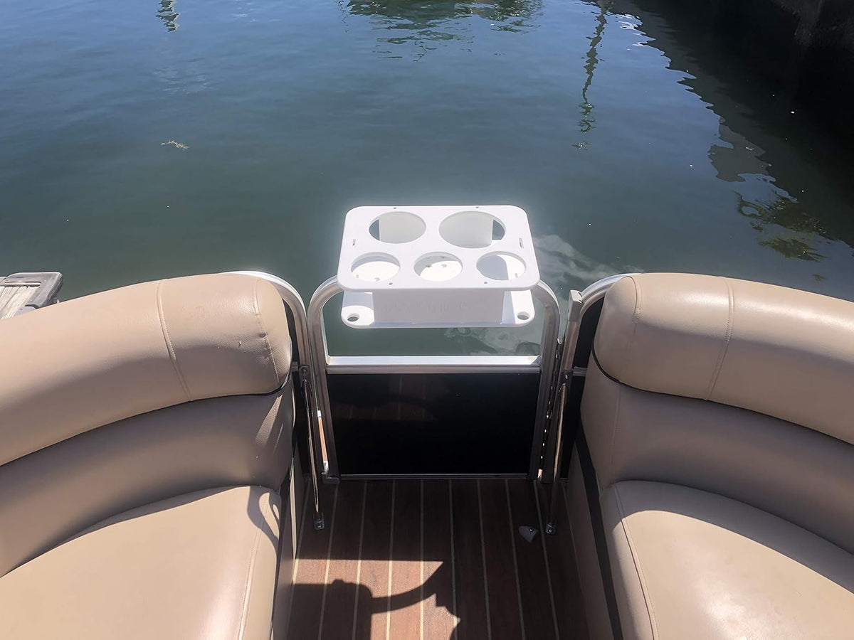 Pontoon Boat Cup Holder Bar & Marine Accessories with Rail Mount Y3985