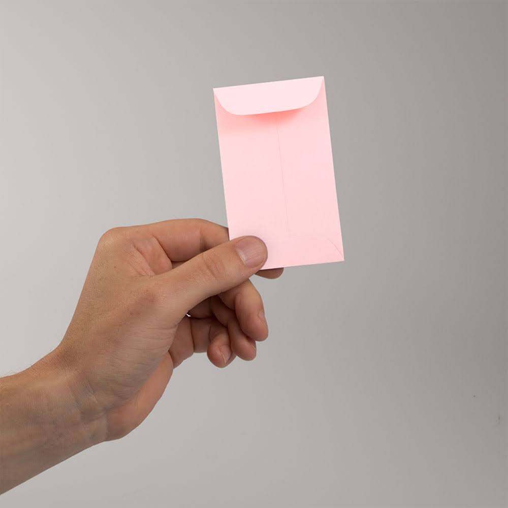 Baby Pink Coin Envelopes, 1000/Carton X795
