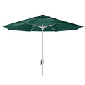 7.5' Oct Market 8 Rib Push up White with Forest Green Marine Grade Canopy I589