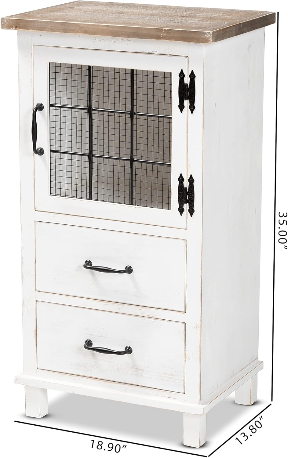 White/Oak Brown Shelving and Cabinets F47076