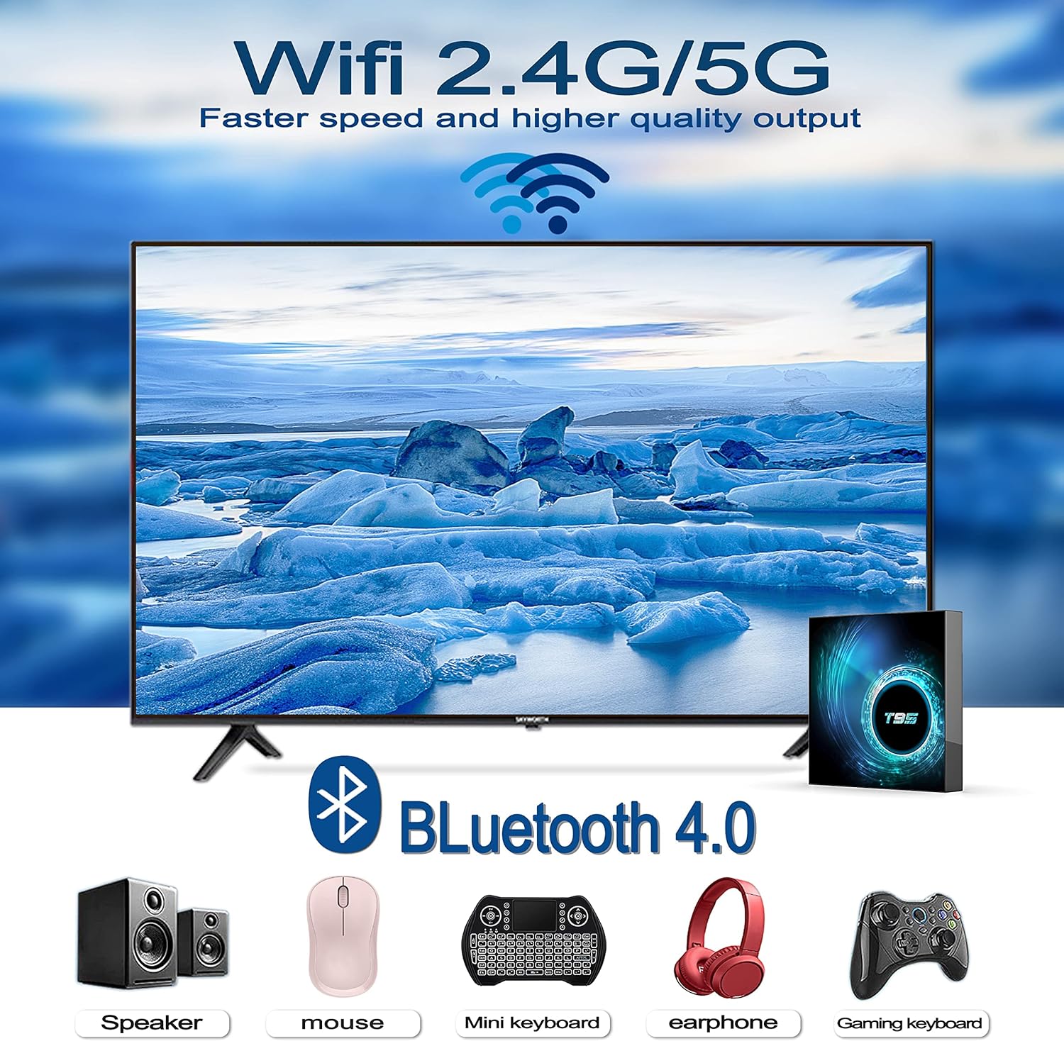 Android 10.0 TV Box 4GB Ram 32GB ROM Quad-Core 4K Ultra HD H.265 Pack of 2 A48225