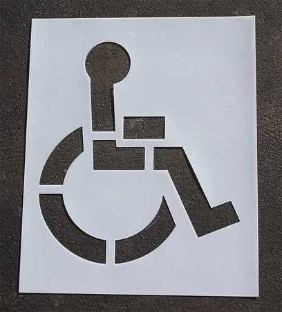 Pavement Stencil, 21 In, Handicap U376