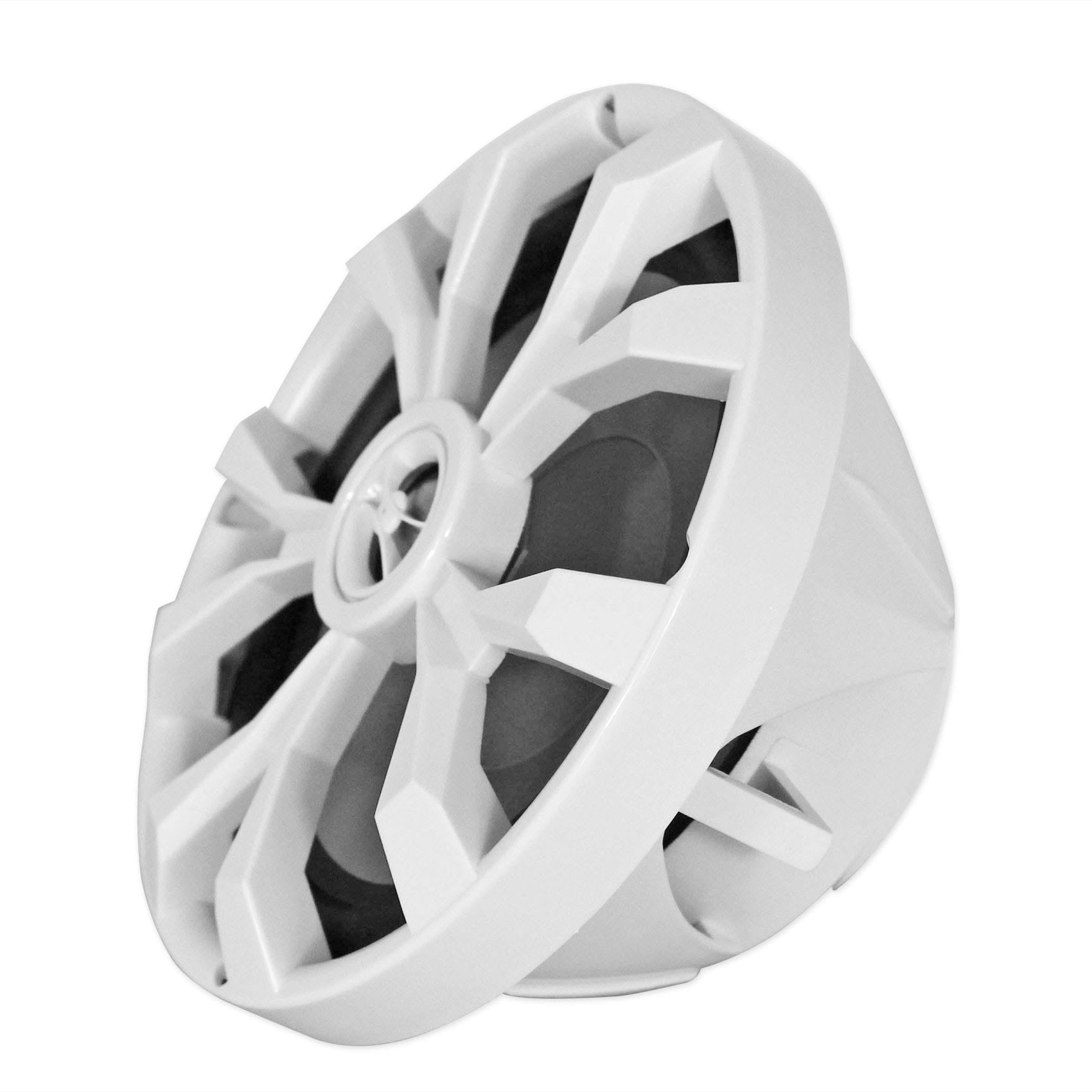 8x22 900 Watt White 2-Way Marine Boat Speakers with LED D72769