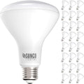 24 Pack BR30 LED Bulbs, 4000K Cool White, E26 Base, Dimmable Recessed Light Bulbs Q5177