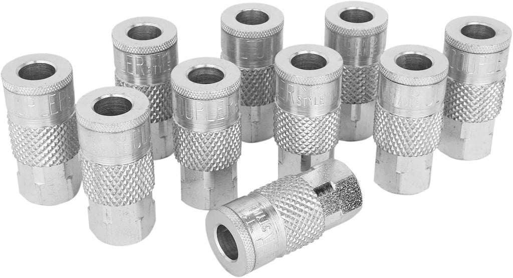 1/4" FNPT Steel Quick-Connect Coupler, Box of 10 G238272