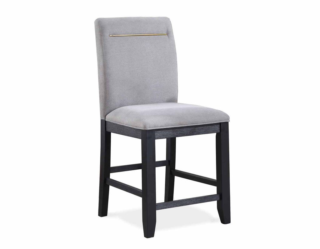 Light Grey Counter Height Chair Set of 2 X5921