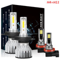 H4 High&Low Beam H11 Fog Light LED Headlight Bulbs 4pcs B96667