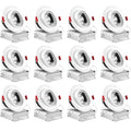 4 inch LED Gimbal Recessed Light with Junction Box, 11W, 5000K Bright White, 1000 Lumens, Dimmable, IC Rated L253474