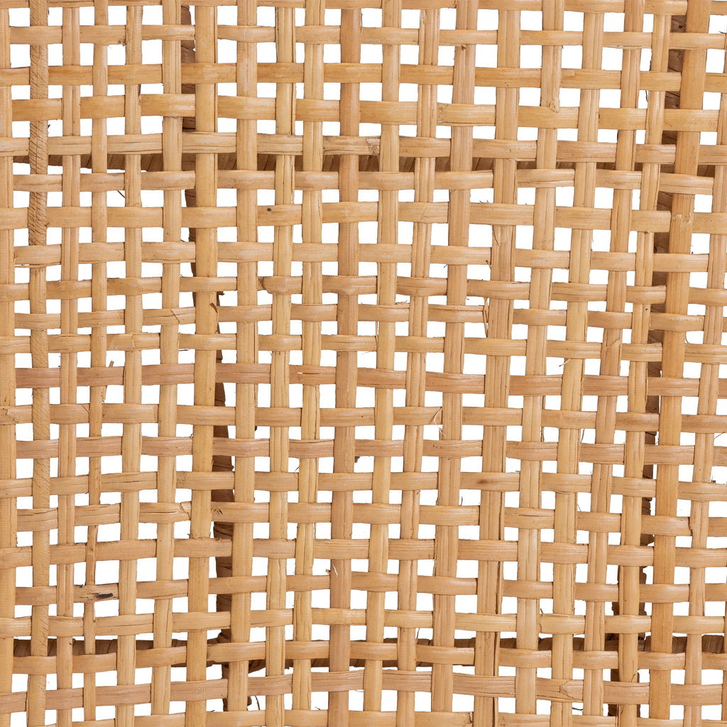 Natural Rattan and Walnut Brown 2-Piece Dining Chair Set I98569