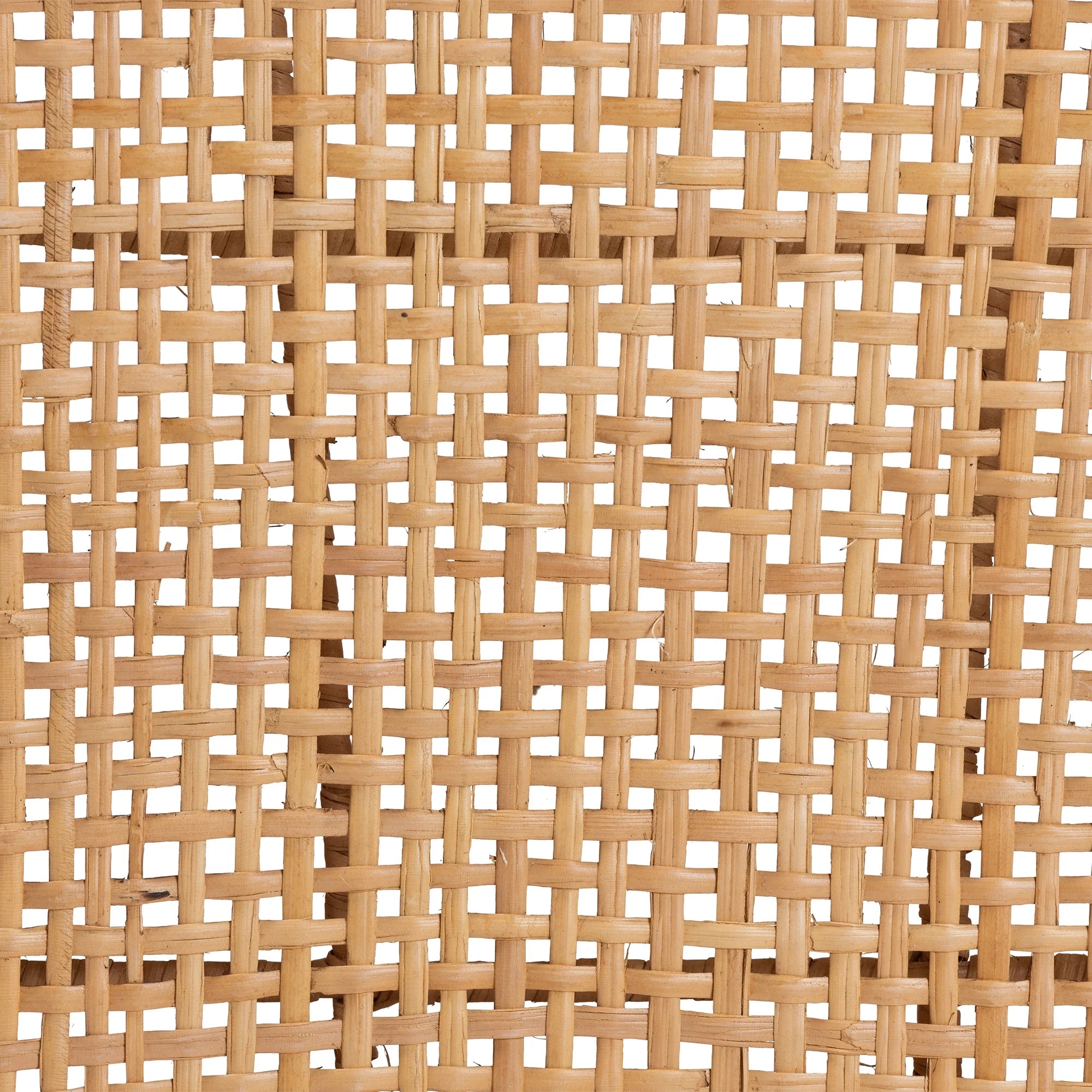 Natural Rattan and Walnut Brown 2-Piece Dining Chair Set I98569