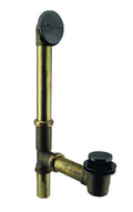 Black Tip Toe Bath Waste with 14 in. Make-Up Tubing N550177