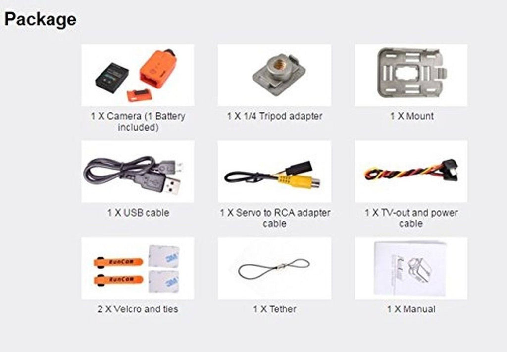 Orange 4.0 MP Action Camera L45195