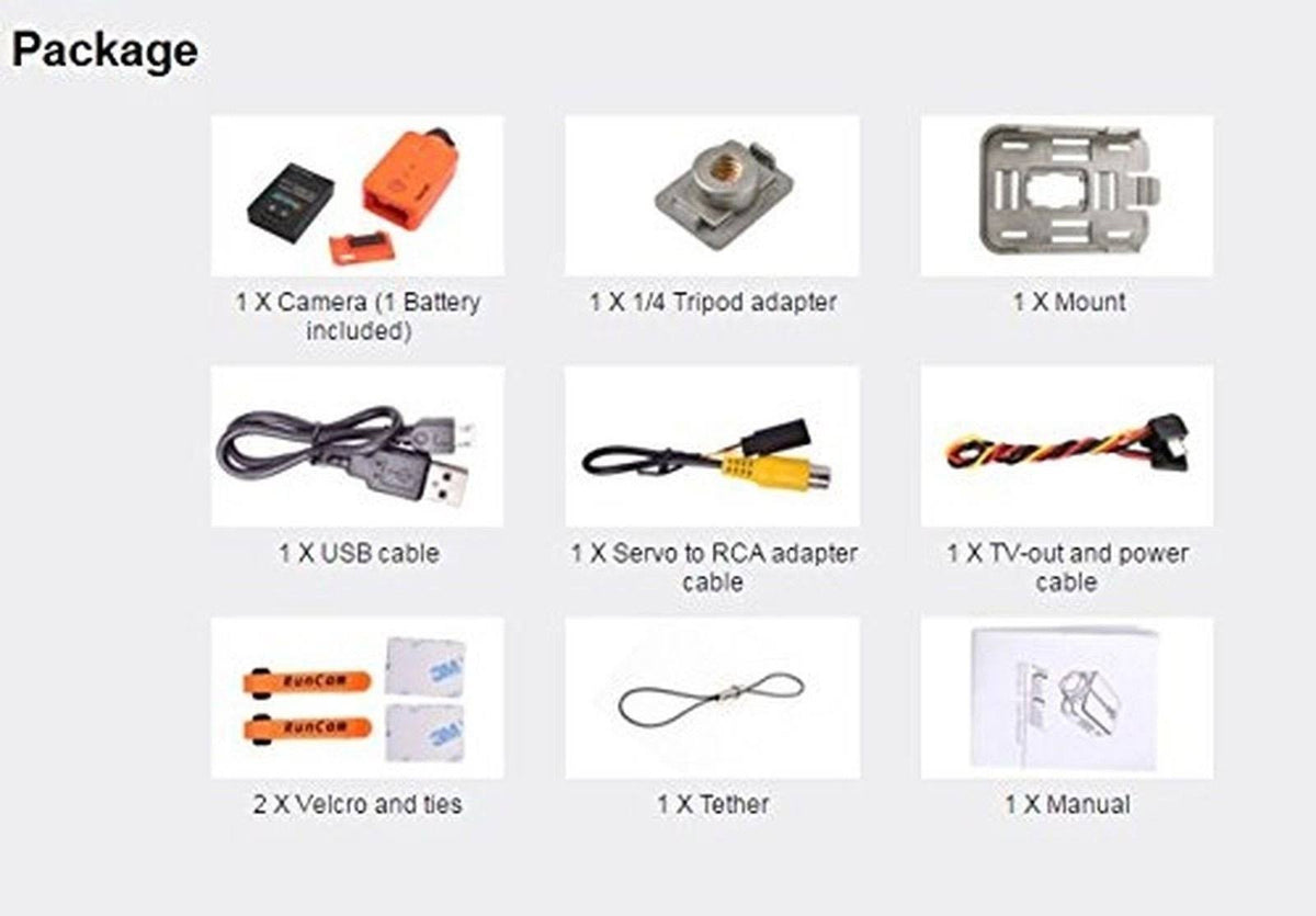 Orange 4.0 MP Action Camera L45195