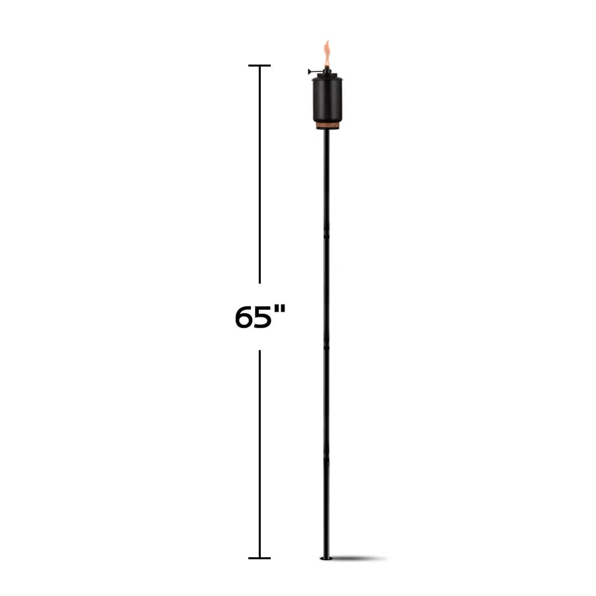 3-Pack 5.75" Glass Table Torch F81558