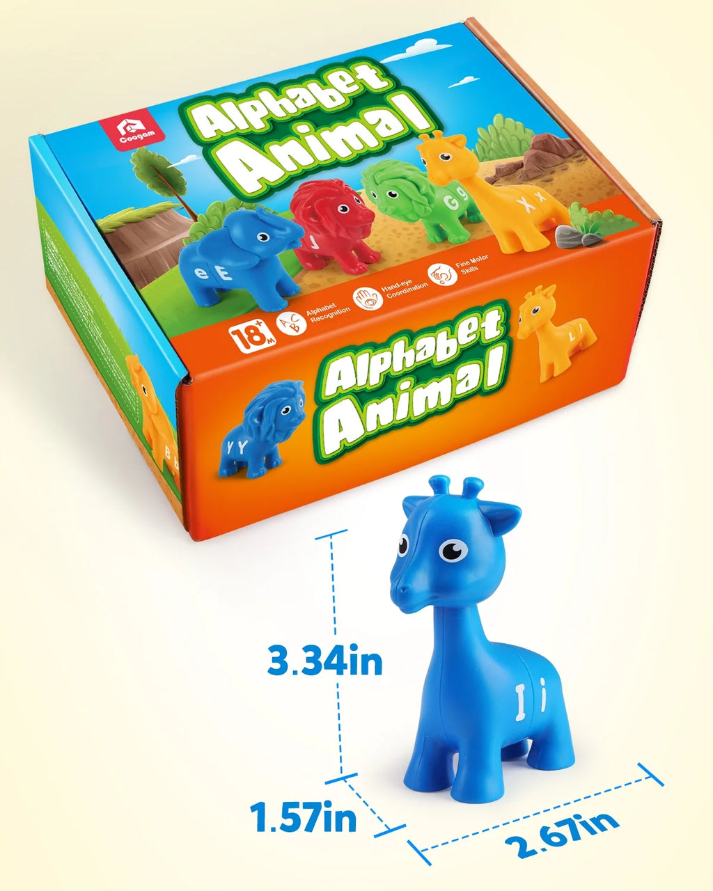 ABC Letters Matching Game, 26PCS Alphabet Educational Montessori Learning Toys T83671
