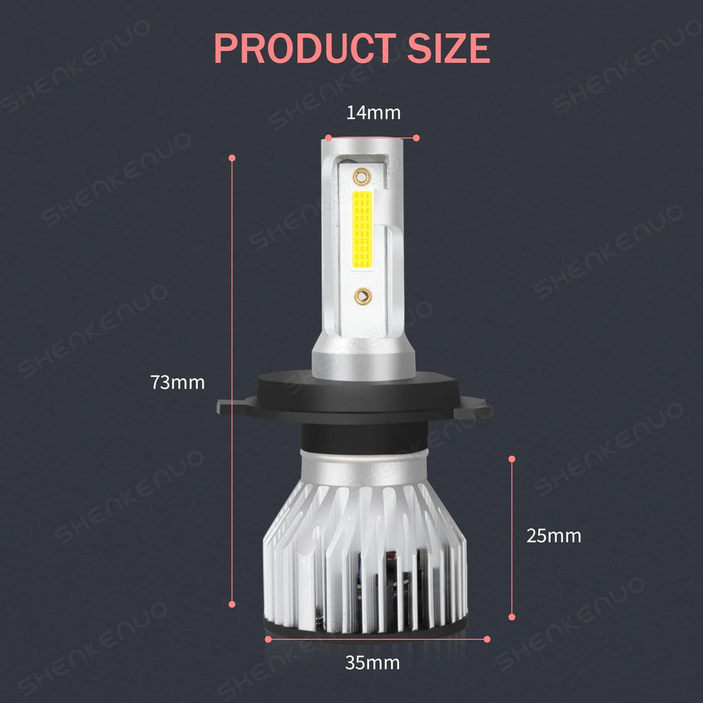 H4 High&Low Beam H11 Fog Light LED Headlight Bulbs 4pcs B96667