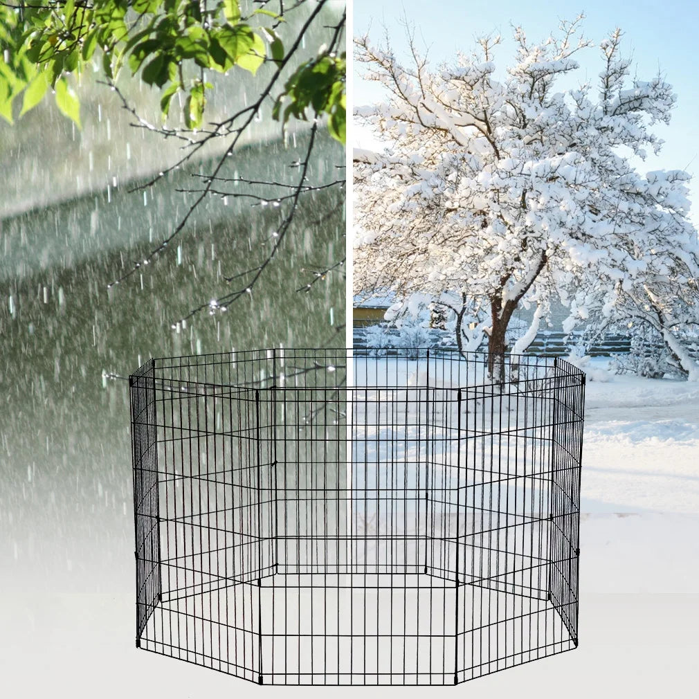 8 Panel 36 inch Dog Playpen Crate Exercise Cage A91891