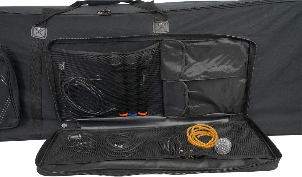 Rolling Bag 61 Slim Keyboard Case with Wheels and Large Pocket Z62584