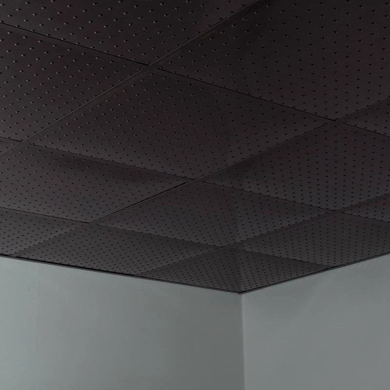 Smoked Pewter Vinyl Lay in Ceiling Tile 5 Pack N8449