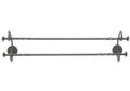 French Country Double Wall Mounted Towel Bar J770