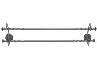 French Country Double Wall Mounted Towel Bar J770