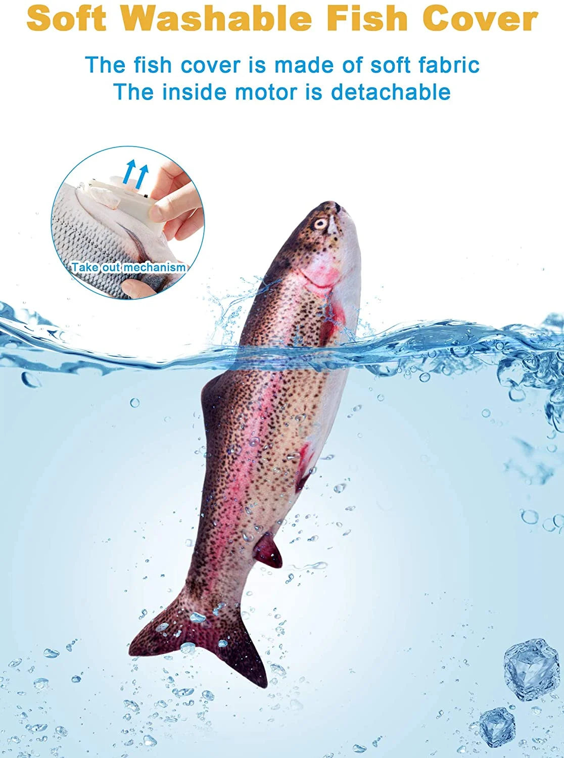 Electric Flopping Fish Cat Toy E459964
