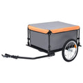 Gray and Orange Bike Cargo Trailer S1430