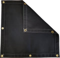 Black Polyester Canvas Tarp 8 Ft. X 18 Ft. 14.5 Oz. M24742