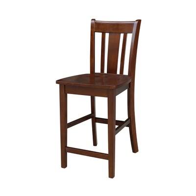 Solid Wood Bar Stool Espresso Counter Stool C5837