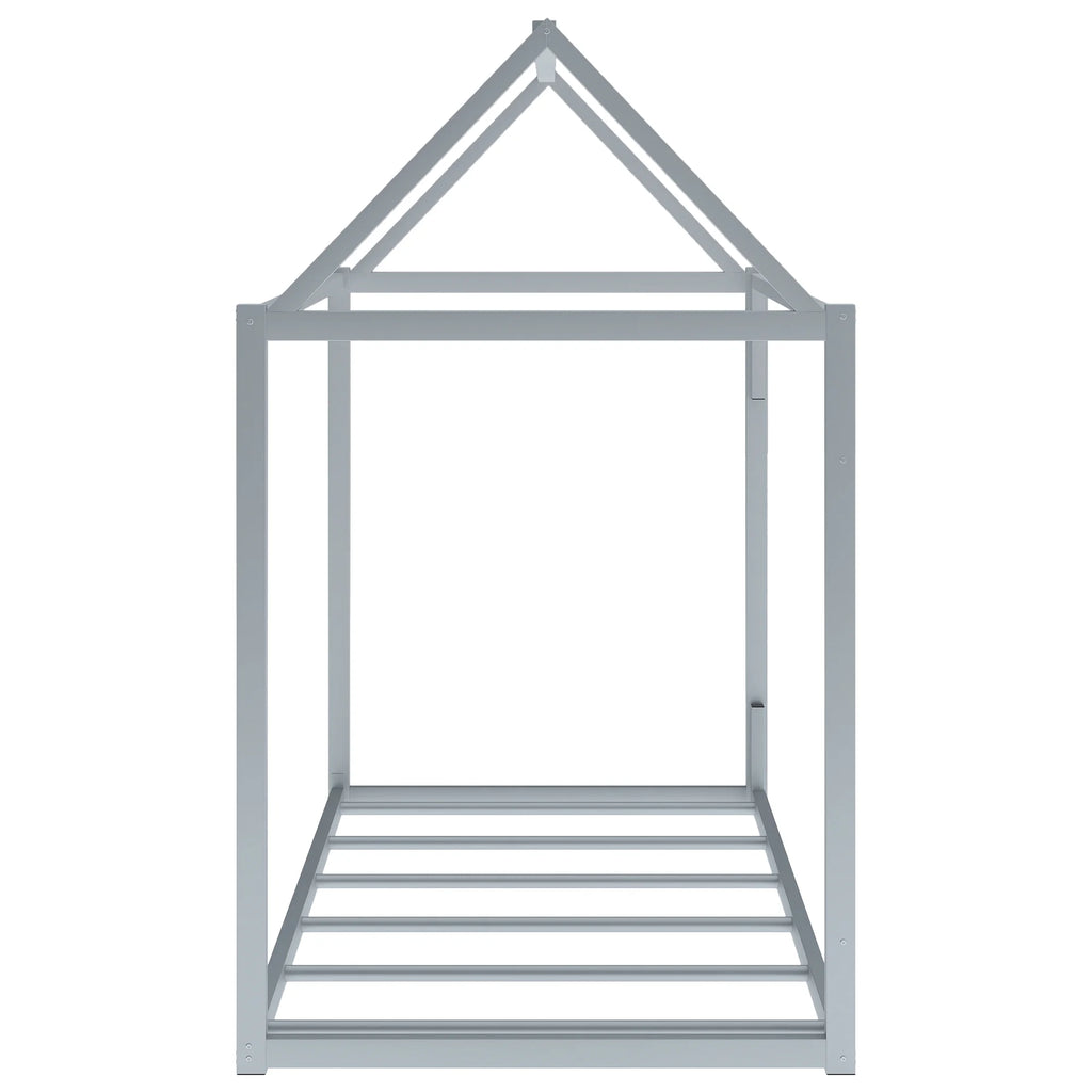 Full Size Metal Tent Bed with Slats A529455