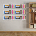 Metal Wall Mount CD DVD Media Storage Rack T707837