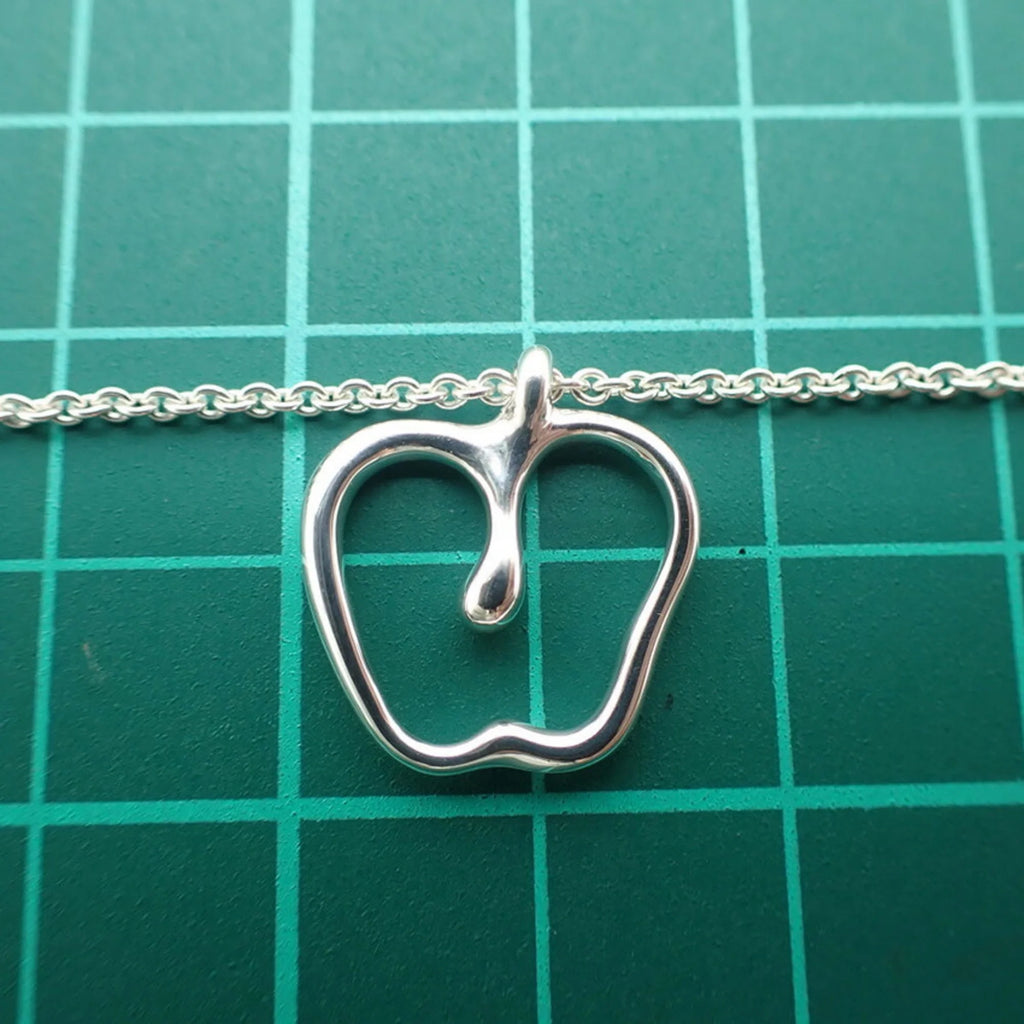 925 Apple Pendant Necklace W20043