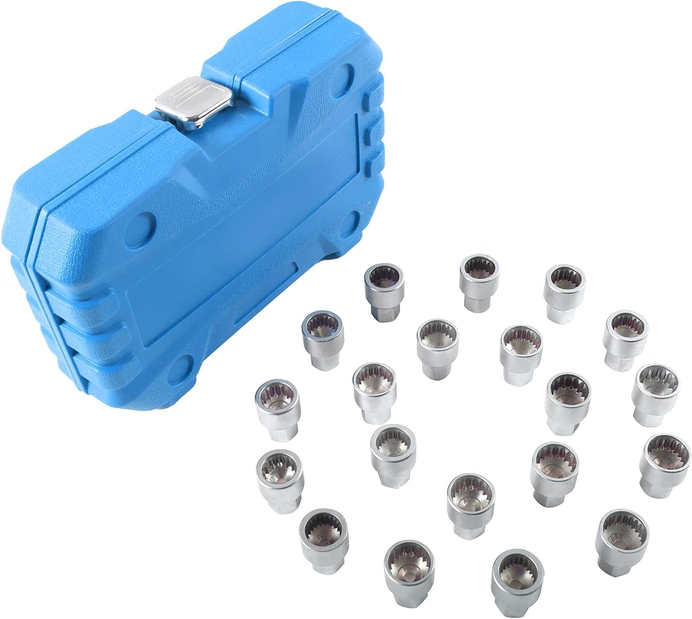 20pcs Spline Wheel Locks Lug Nuts Removal Key Socket Kit Z3926