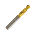 Carbide Tin Coated Drill, Straight Shank, 43mm LOC, 89mm OAL L64302