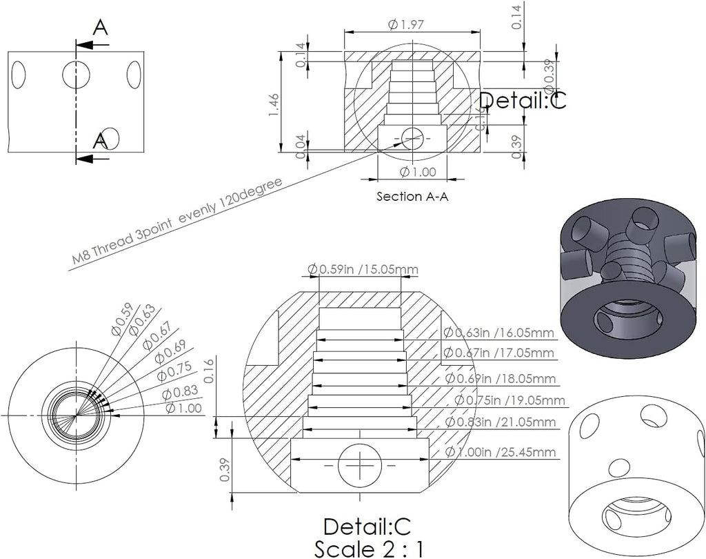 Hand Wheel for 3/4 inch Shaft with Extended Crank Handle E37161