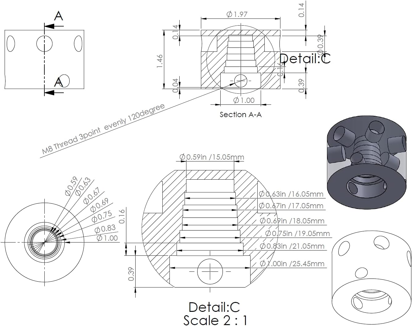 Hand Wheel for 3/4 inch Shaft with Extended Crank Handle E37161