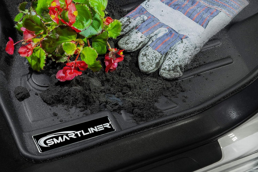 Custom Fit Floor Mats 2 Row Liner Set Black V9013