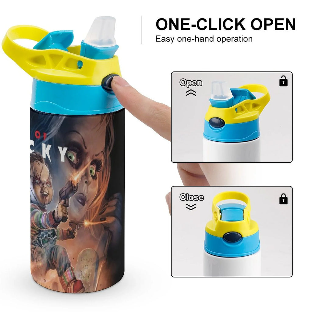 Insulated Stainless Steel Water Bottle With Straw I7053