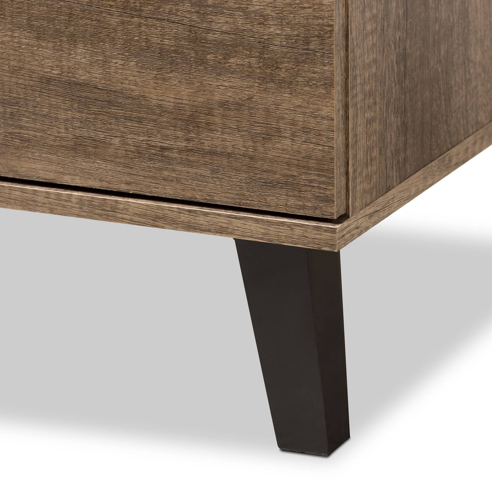 Light Brown Wood 3-Drawer Chest P710624
